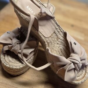 Kate Spade Blush Espadrille Wedges
